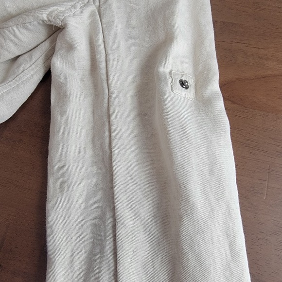 Max Jeans Linen Blend Utility Jacket Large - Picture 7 of 9